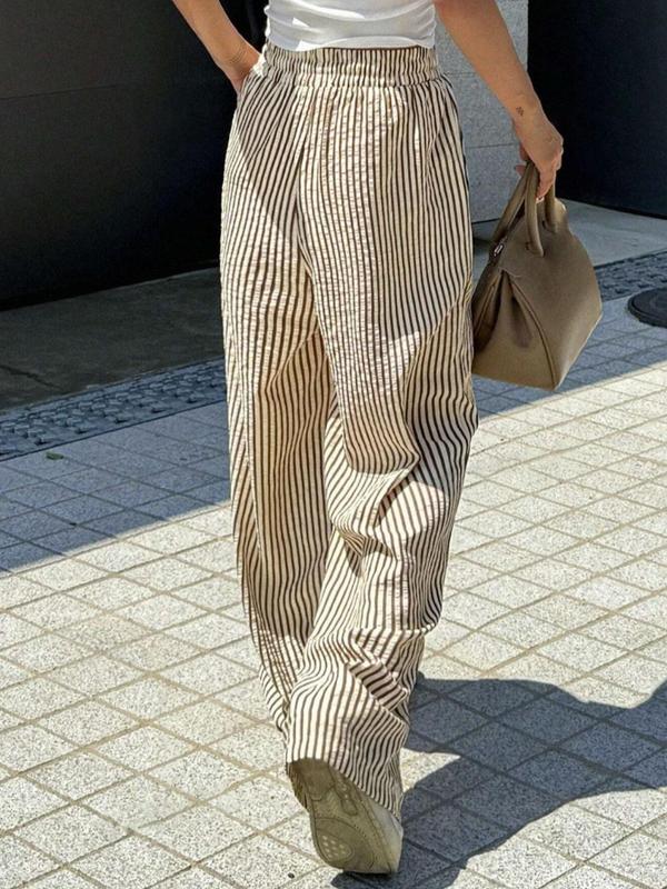 Striped Drawstring Trousers